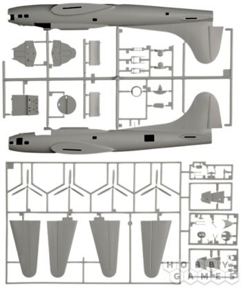 Бомбардировщик B-17F Flyng Fortress (1:72) фото 5