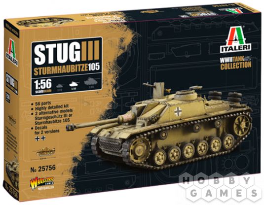 Танк Stug III: Sturmhaubitze 105 (1:56)