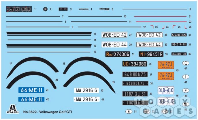 Автомобиль VW Golf GTI (1:24) фото 3