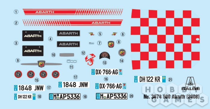 Автомобиль 500 Abarth 2008 (1:24) фото 10