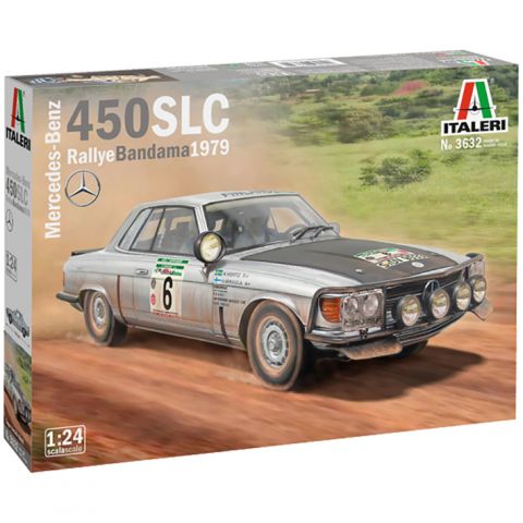 Гоночный автомобиль Mercedes-Benz 450SLC Rallye Bandama 1979 (1:24)