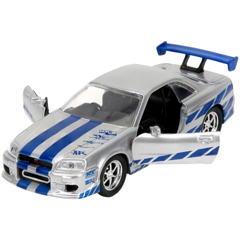 Модель машинки Fast and Furious: Brian's Nissan Skyline GTR R34 (1:32)