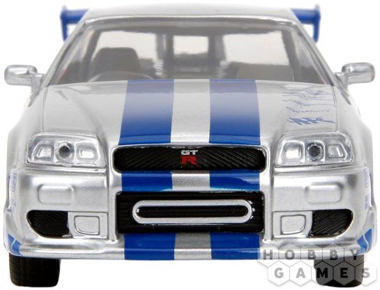 Модель машинки Fast and Furious: Brian&#039;s Nissan Skyline GTR R34 (1:32) фото 4