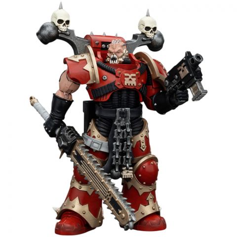Фигурка JoyToy. Warhammer 40,000: World Eaters. Khorne Berzerker with Eviscerator Chainsword
