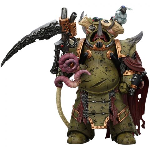 Фигурка JoyToy. Warhammer 40,000: Death Guard Deathshroud Terminator 2 with Manreaper and Plaguespurter Gauntlet