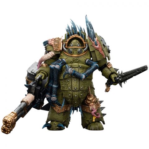 Фигурка JoyToy. Warhammer 40,000: Death Guard Blightlord Terminator 1 with Reaper Autocannon and Bubotic Blades