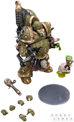Фигурка JoyToy. Warhammer 40,000: Death Guard Foul Blightspawn with Plague Sprayer фото 5