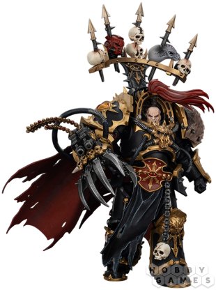 Фигурка JoyToy. Warhammer 40,000: Black Legion Abaddon the Despoiler with Drach&#039;nyen and the Talon of Horus фото 2