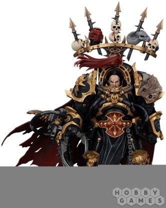 Фигурка JoyToy. Warhammer 40,000: Black Legion Abaddon the Despoiler with Drach&#039;nyen and the Talon of Horus фото 3