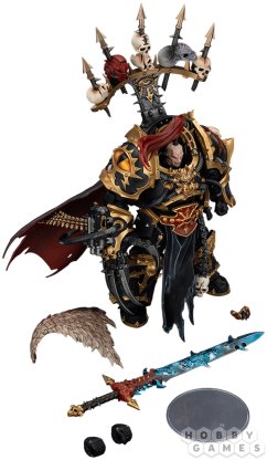 Фигурка JoyToy. Warhammer 40,000: Black Legion Abaddon the Despoiler with Drach&#039;nyen and the Talon of Horus фото 5