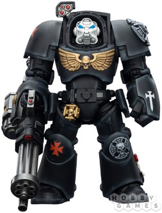 Фигурка JoyToy. Warhammer 40,000: Black Templars Terminator 3 with Power Fist and Assault Cannon фото 2