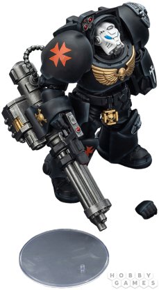 Фигурка JoyToy. Warhammer 40,000: Black Templars Terminator 3 with Power Fist and Assault Cannon фото 5