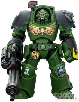 Фигурка JoyToy. Warhammer 40,000: Salamanders Terminator 3 with Power Fist and Assault Cannon фото 2