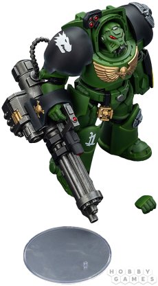Фигурка JoyToy. Warhammer 40,000: Salamanders Terminator 3 with Power Fist and Assault Cannon фото 5