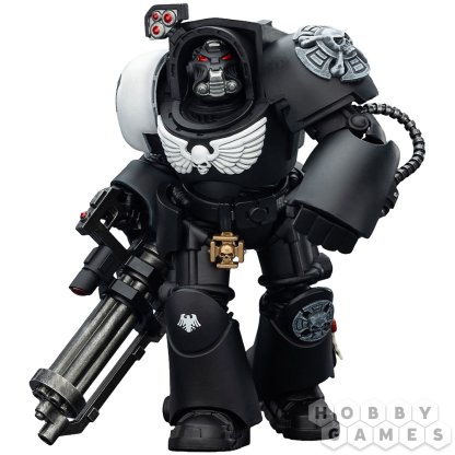 Фигурка JoyToy. Warhammer 40,000: Raven Guard Terminator 3 with Power Fist and Assault Cannon