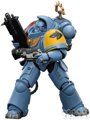 Фигурка JoyToy. Space Marine 2: Game Edition Space Wolves Heavy Intercessor with Heavy Bolt Rifle and Bolt Pistol фото 3