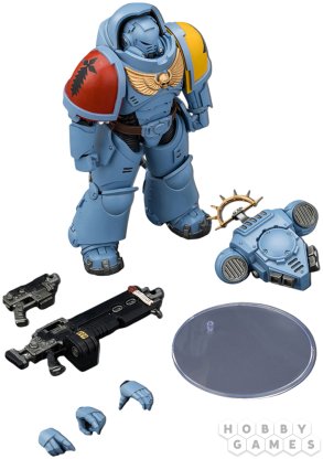 Фигурка JoyToy. Space Marine 2: Game Edition Space Wolves Heavy Intercessor with Heavy Bolt Rifle and Bolt Pistol фото 5