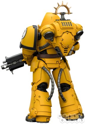 Фигурка JoyToy. Space Marine 2: Game Edition Imperial Fists Heavy Intercessor with Heavy Bolt Rifle and Bolt Pistol фото 4