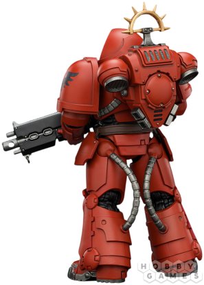 Фигурка JoyToy. Space Marine 2: Game Edition Blood Angels Heavy Intercessor with Heavy Bolt Rifle and Bolt Pistol фото 4