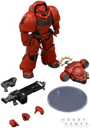 Фигурка JoyToy. Space Marine 2: Game Edition Blood Angels Heavy Intercessor with Heavy Bolt Rifle and Bolt Pistol фото 5