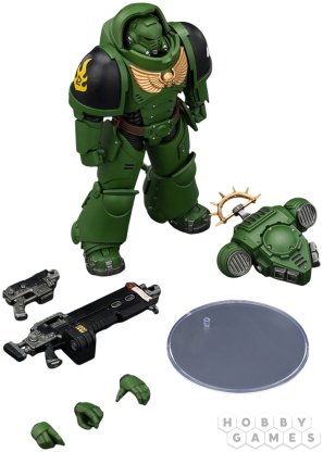 Фигурка JoyToy. Space Marine 2: Game Edition Salamanders Heavy Intercessor with Heavy Bolt Rifle and Bolt Pistol фото 5