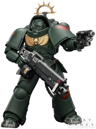 Фигурка JoyToy. Space Marine 2: Game Edition Dark Angels Heavy Intercessor with Heavy Bolt Rifle and Bolt Pistol фото 3