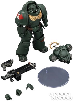 Фигурка JoyToy. Space Marine 2: Game Edition Dark Angels Heavy Intercessor with Heavy Bolt Rifle and Bolt Pistol фото 5