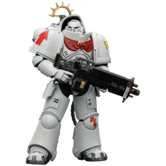 Фигурка JoyToy. Space Marine 2: Game Edition White Scars Heavy Intercessor with Heavy Bolt Rifle and Bolt Pistol