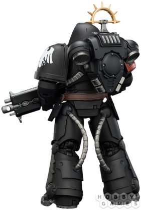 Фигурка JoyToy. Space Marine 2: Game Edition Raven Guard Heavy Intercessor with Heavy Bolt Rifle and Bolt Pistol фото 4