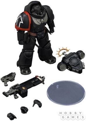 Фигурка JoyToy. Space Marine 2: Game Edition Raven Guard Heavy Intercessor with Heavy Bolt Rifle and Bolt Pistol фото 5