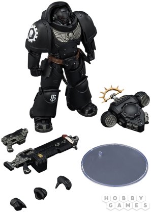 Фигурка JoyToy. Space Marine 2: Game Edition Iron Hands Heavy Intercessor with Heavy Bolt Rifle and Bolt Pistol фото 5