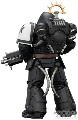 Фигурка JoyToy. Space Marine 2: Game Edition Black Templars Heavy Intercessor with Heavy Bolt Rifle and Bolt Pistol фото 4