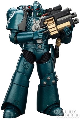 Фигурка JoyToy. Warhammer 30,000: Alpha Legion Headhunter with Banestrike Combi-Bolter and Power Dagger фото 2