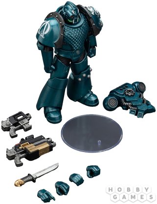 Фигурка JoyToy. Warhammer 30,000: Alpha Legion Headhunter with Banestrike Combi-Bolter and Power Dagger фото 5