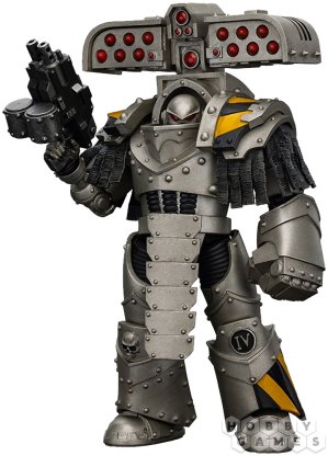 Фигурка JoyToy. Warhammer 30,000: Iron Warriors Tyrant Siege Master Terminator with Rocket launcher фото 2