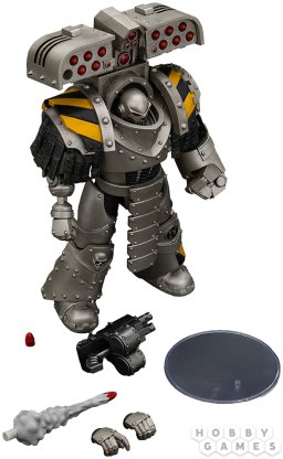 Фигурка JoyToy. Warhammer 30,000: Iron Warriors Tyrant Siege Master Terminator with Rocket launcher фото 5