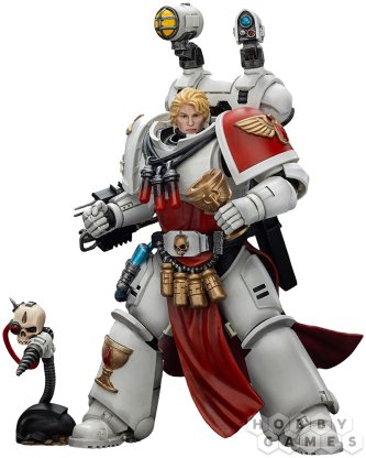 Фигурка JoyToy. Warhammer 40,000: Blood Angels Sanguinary Priest with Heavy bolt pistol, chainsword and narthecium фото 2