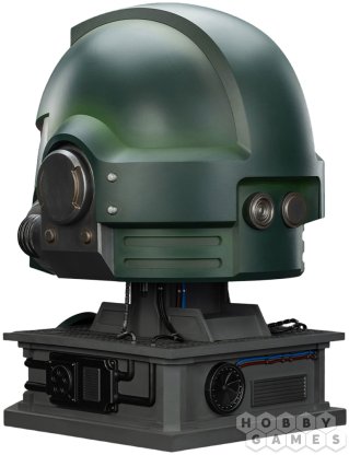 Фигурка JoyToy. Warhammer 40,000: Dark Angels MkX Helmet &amp; Display Stand фото 3