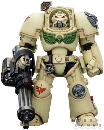 Фигурка JoyToy. Warhammer 40,000: Dark Angels Deathwing Terminator 3 with Power Fist and Assault Cannon фото 2