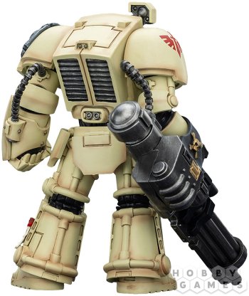Фигурка JoyToy. Warhammer 40,000: Dark Angels Deathwing Terminator 3 with Power Fist and Assault Cannon фото 4