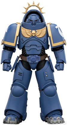 Фигурка JoyToy. Space Marine 2: Game Edition Ultramarines Heavy Intercessor with Heavy Bolt Rifle and Bolt Pistol фото 2