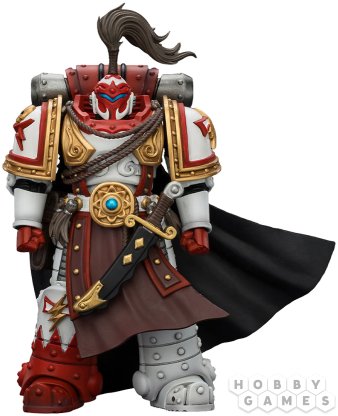 Фигурка JoyToy. Warhammer 30,000: White Scars Hibou Khan, Seeker of Atonement, with power sword &quot;The Breath of the Storm&quot; фото 2