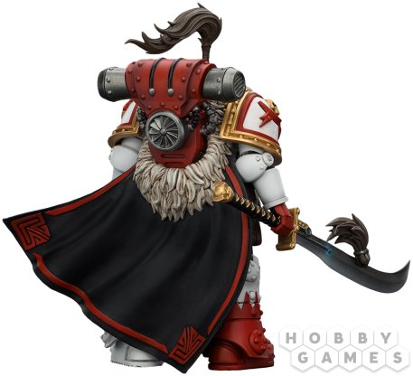 Фигурка JoyToy. Warhammer 30,000: White Scars Hibou Khan, Seeker of Atonement, with power sword &quot;The Breath of the Storm&quot; фото 4