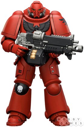 Фигурка JoyToy. Warhammer 40,000: Blood Angels Intercessor with Bolt Rifle, Bolt Pistol and Chainsword фото 2