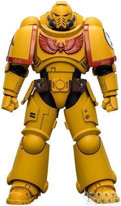 Фигурка JoyToy. Warhammer 40,000: Imperial Fists Intercessor with Bolt Rifle, Bolt Pistol and Chainsword фото 2