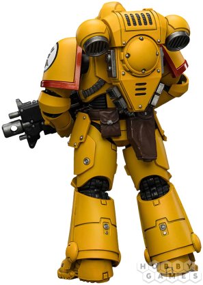 Фигурка JoyToy. Warhammer 40,000: Imperial Fists Intercessor with Bolt Rifle, Bolt Pistol and Chainsword фото 5