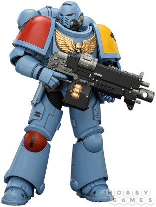 Фигурка JoyToy. Warhammer 40,000: Space Wolves Intercessor with Bolt Rifle, Bolt Pistol and Chainsword фото 3