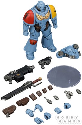 Фигурка JoyToy. Warhammer 40,000: Space Wolves Intercessor with Bolt Rifle, Bolt Pistol and Chainsword фото 6