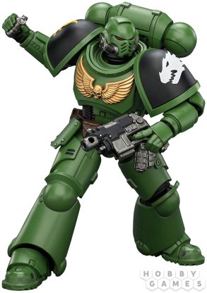 Фигурка JoyToy. Warhammer 40,000: Salamanders Intercessor with Bolt Rifle, Bolt Pistol and Chainsword фото 4
