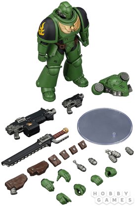 Фигурка JoyToy. Warhammer 40,000: Salamanders Intercessor with Bolt Rifle, Bolt Pistol and Chainsword фото 6